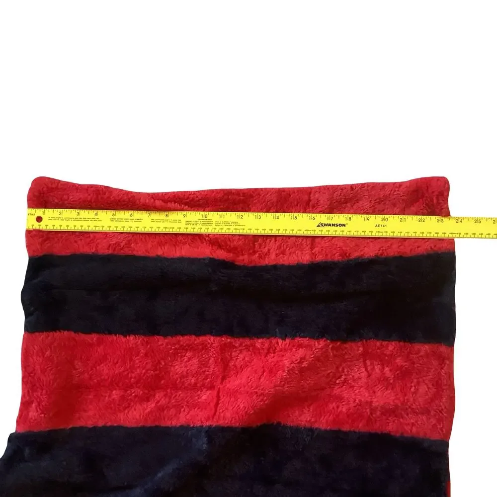Faux Fur Striped Pillowcase